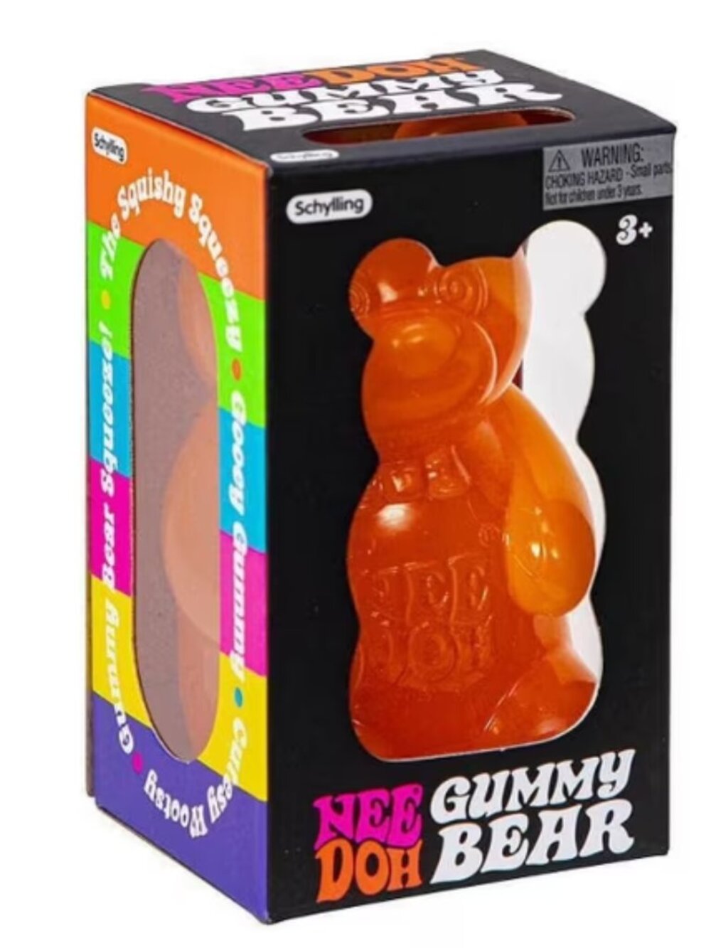 NeeDoh Gummy Bear - ORANGE | Jumbo Squishy Sensory Toy, 3.5 inches tall - NIB!